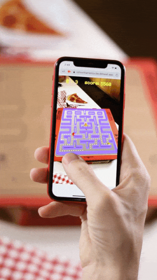 Pizza Hut Pacman web AR igra 