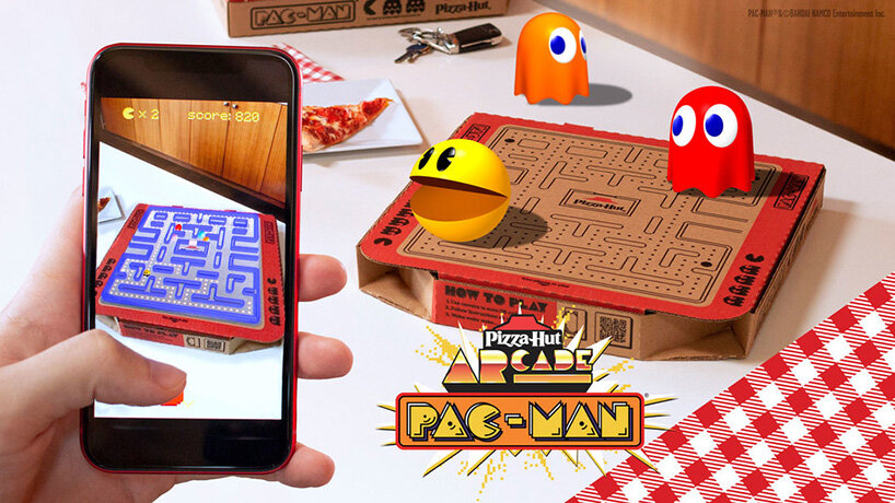 Pacman Web AR game Pizza Hut