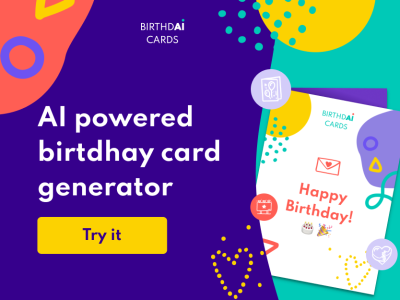 Birthdai Cards: AI pomočnik za pisanje rojstnodnevnih voščil