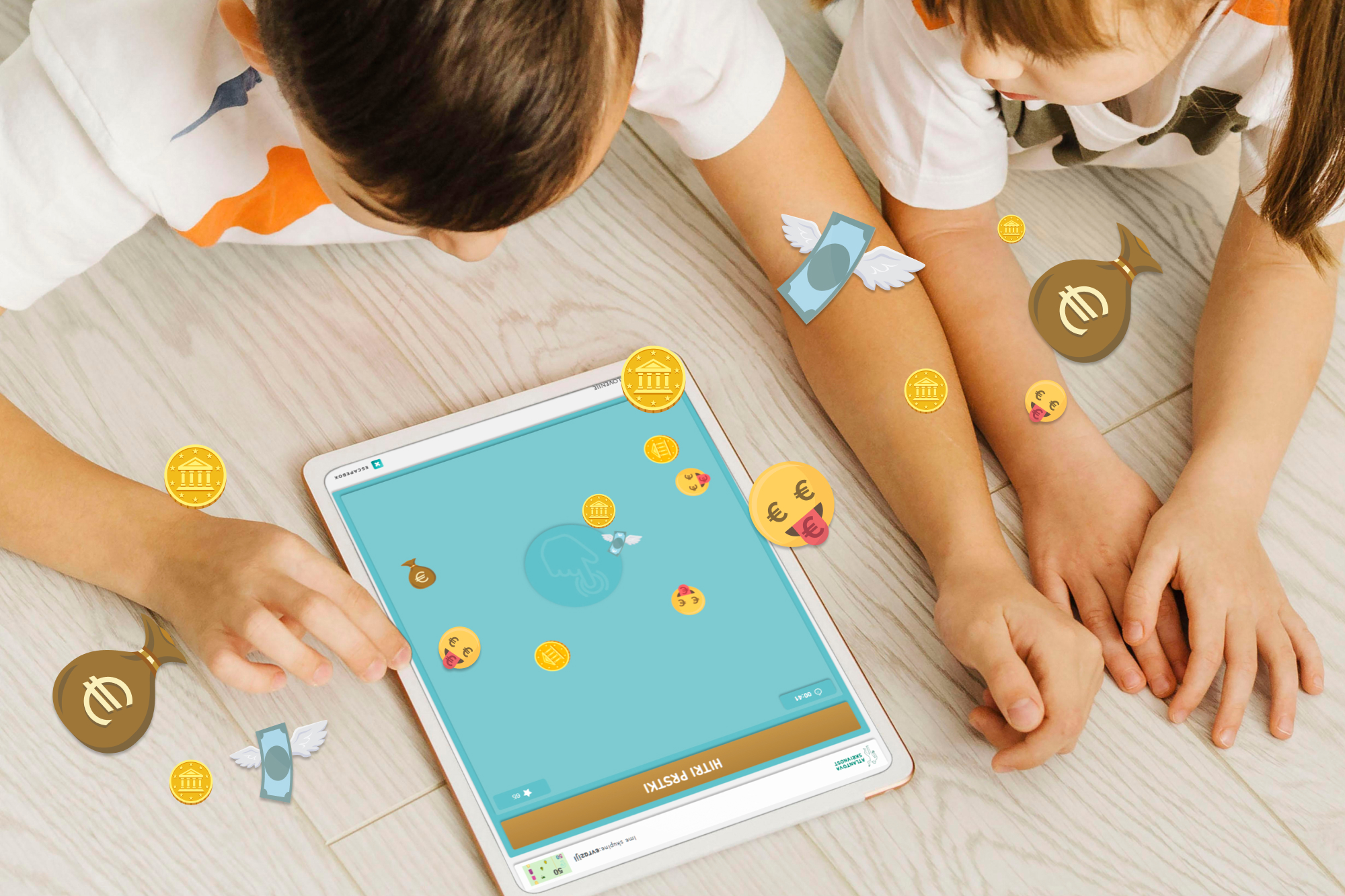 Atlantova_skrivnost_Mockup: bonus igra Hitri prstki